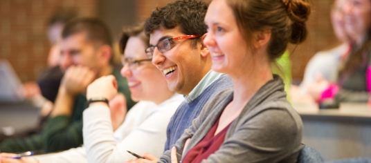 «Ӱҵ Students at Lecture 2015 (provided to Ed Hahnenberg by university photographer)